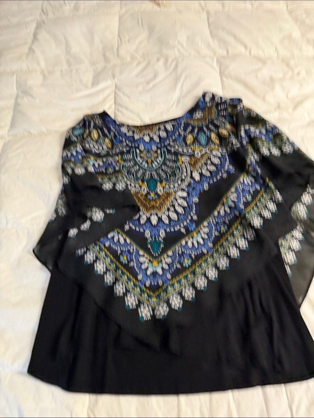 Handkerchief top with attached tank